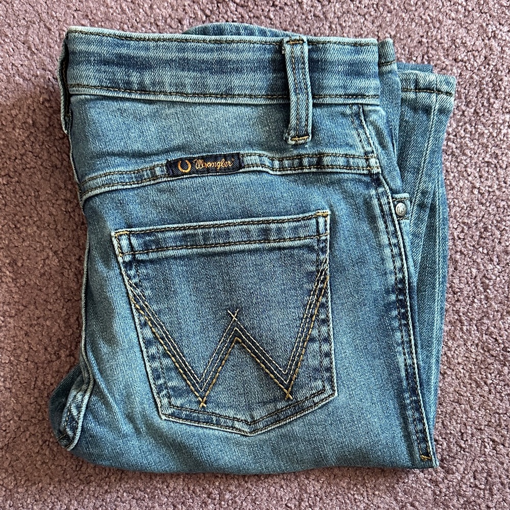Wrangler Women's Willow Blue Denim Bootcut Jeans, Length 36